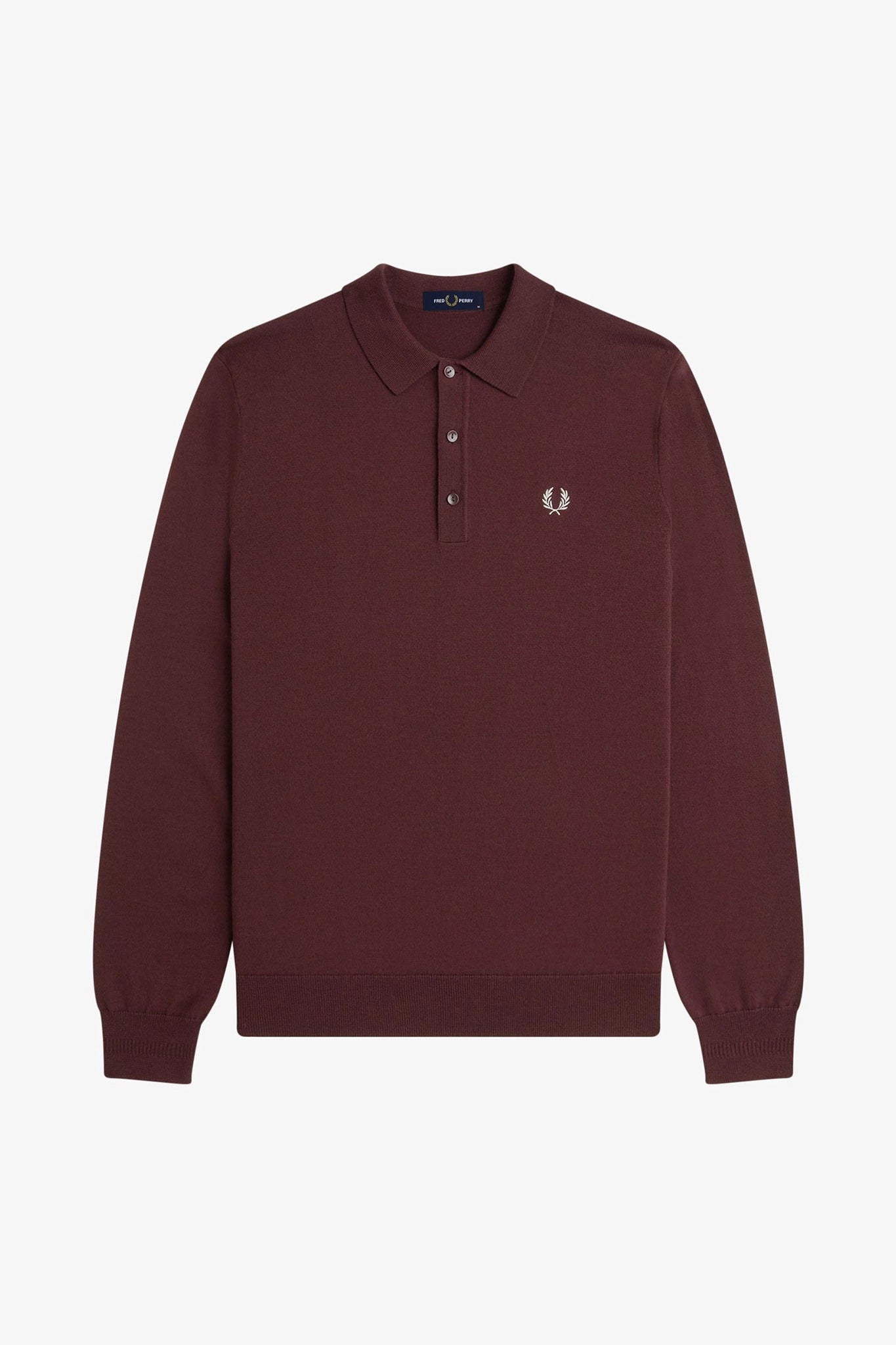 Classic Knitted Shirt LS Sweaters Fred Perry