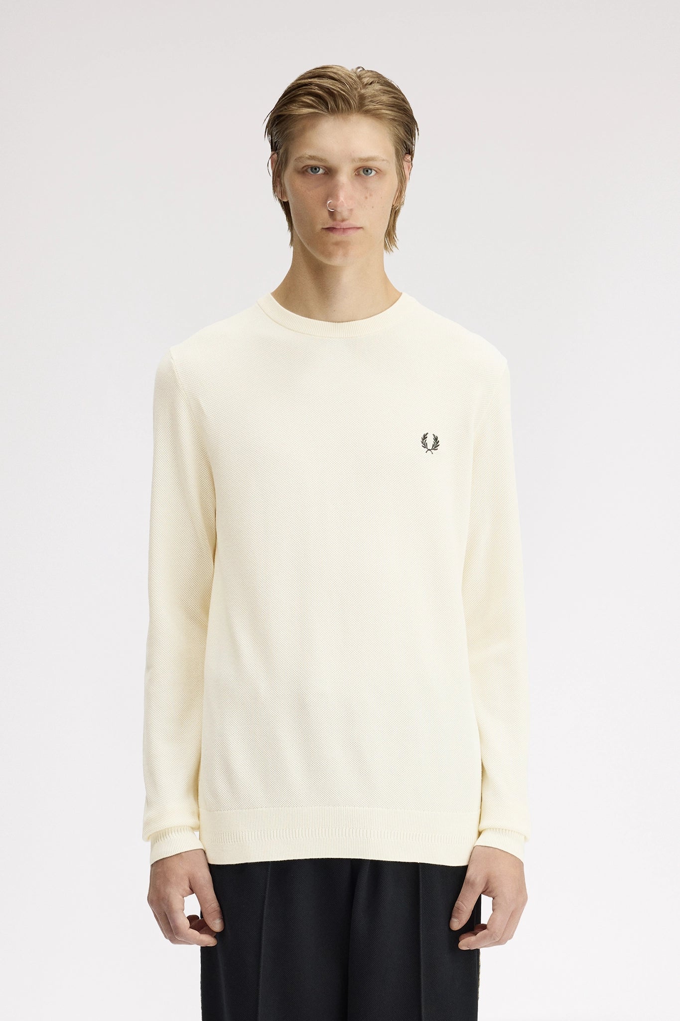 Piqué Stitch Jumper Sweaters Fred Perry