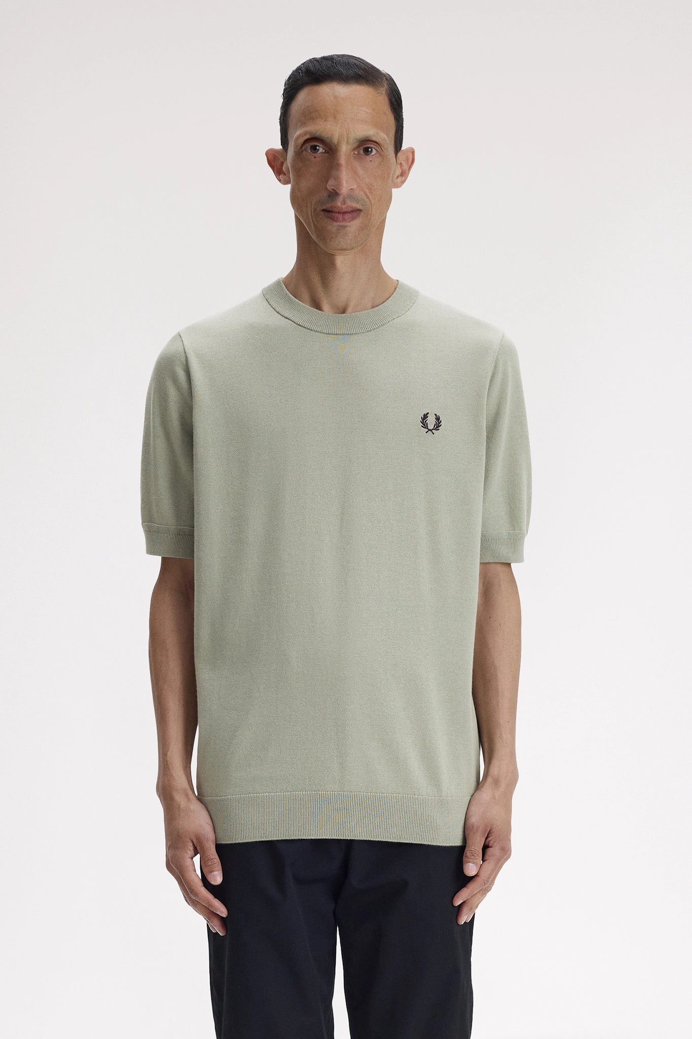 Supima® Cotton Knitted T-Shirt T-Shirts Fred Perry