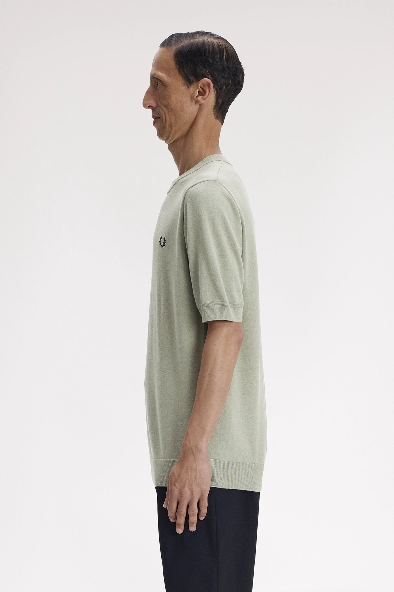 Supima® Cotton Knitted T-Shirt T-Shirts Fred Perry