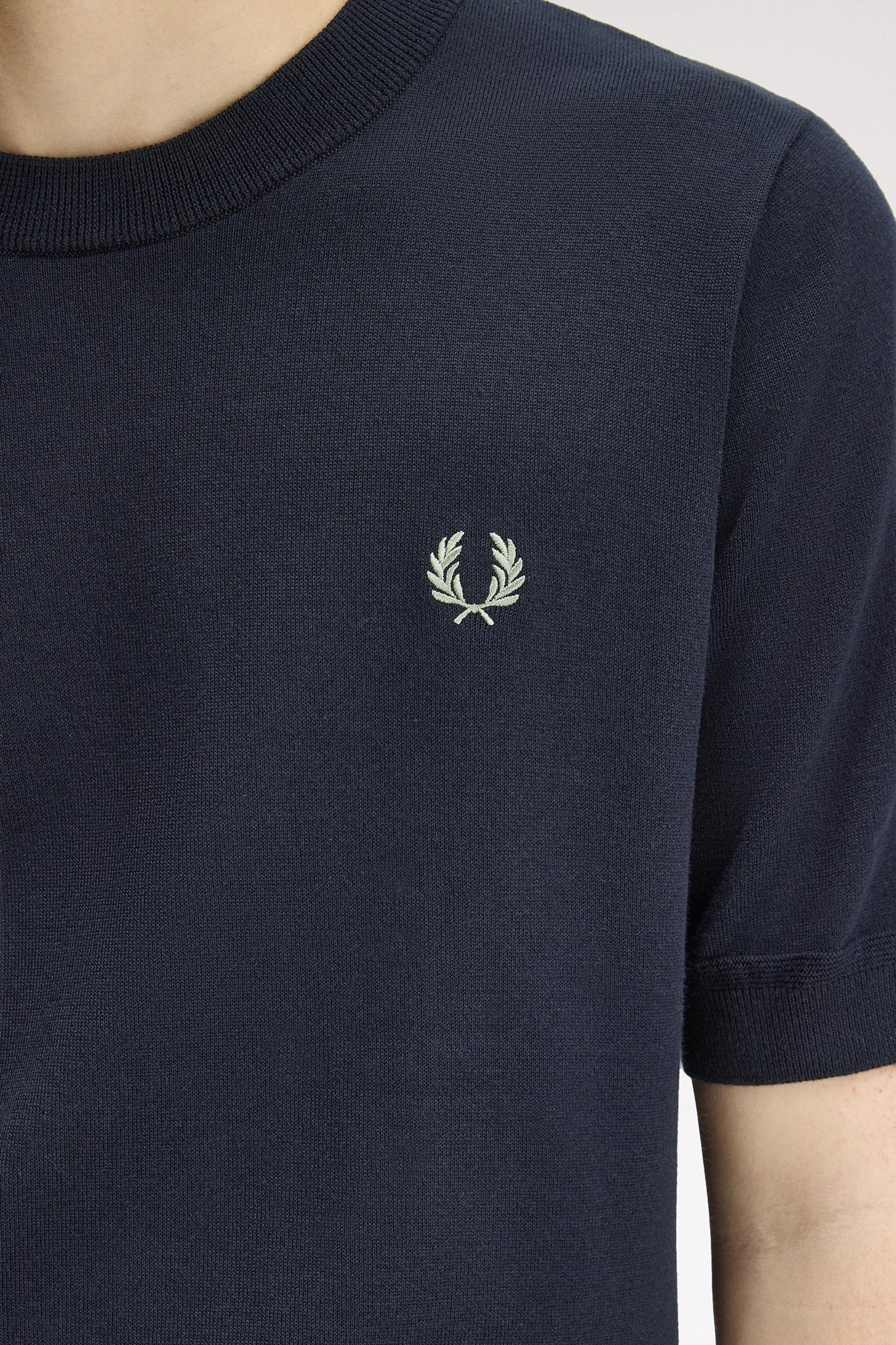 Supima® Cotton Knitted T-Shirt T-Shirts Fred Perry