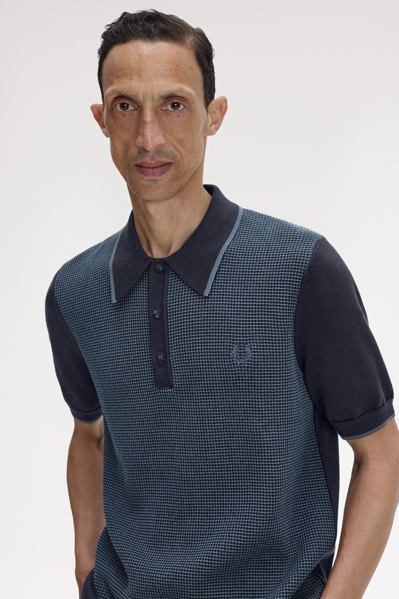 Tonic Waffle Knitted Shirt Polos Fred Perry