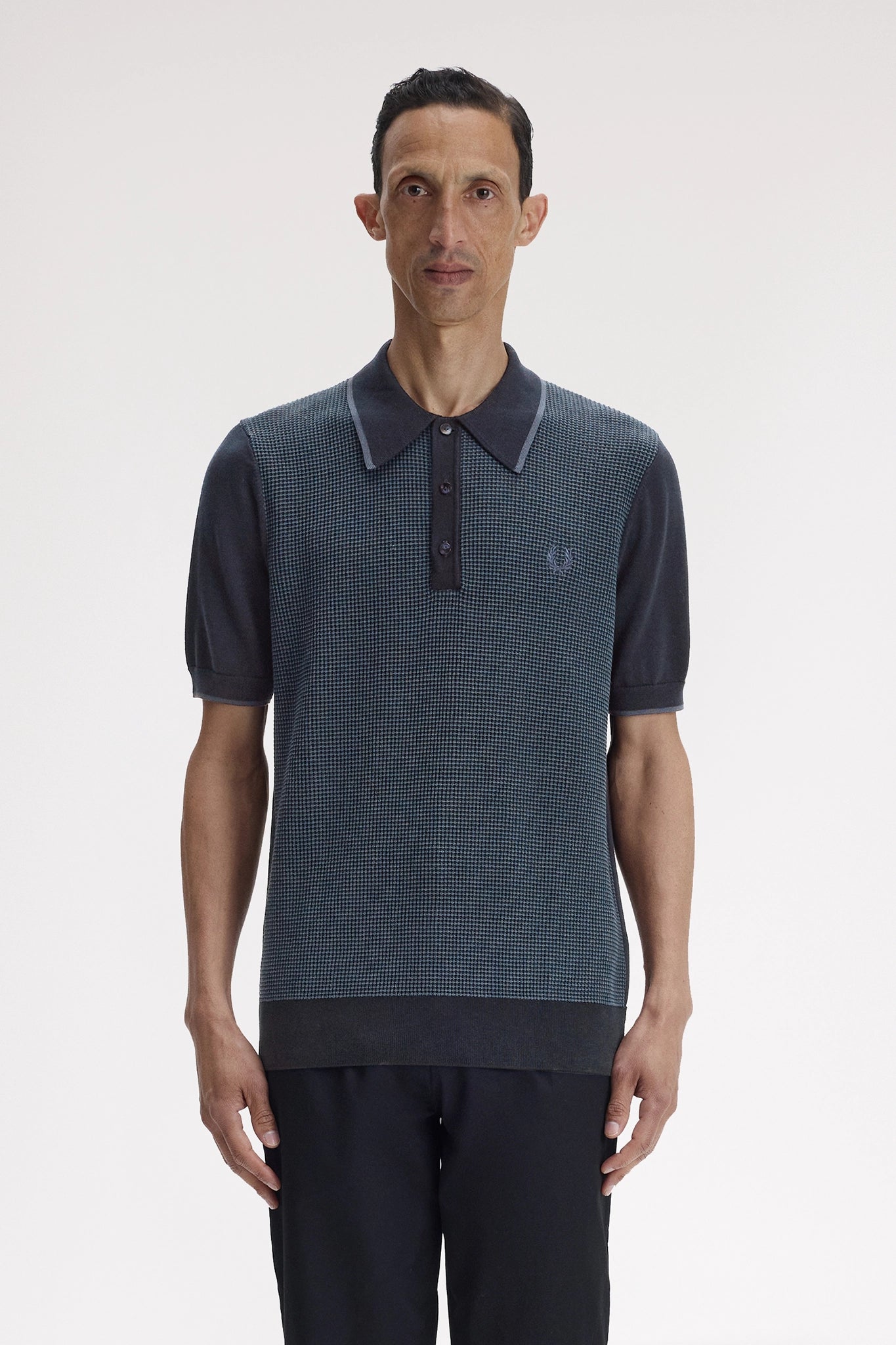 Tonic Waffle Knitted Shirt Polos Fred Perry