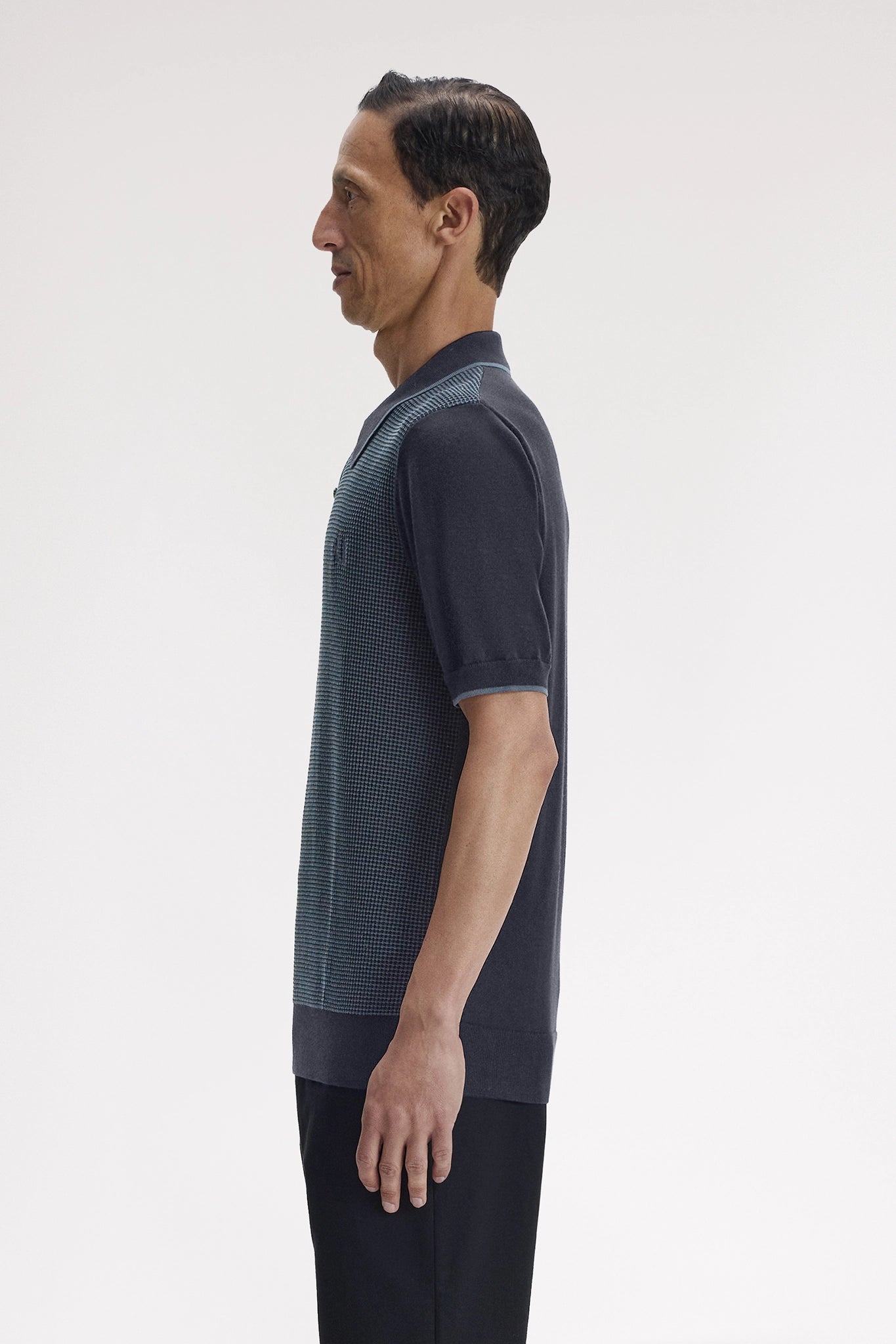 Tonic Waffle Knitted Shirt Polos Fred Perry