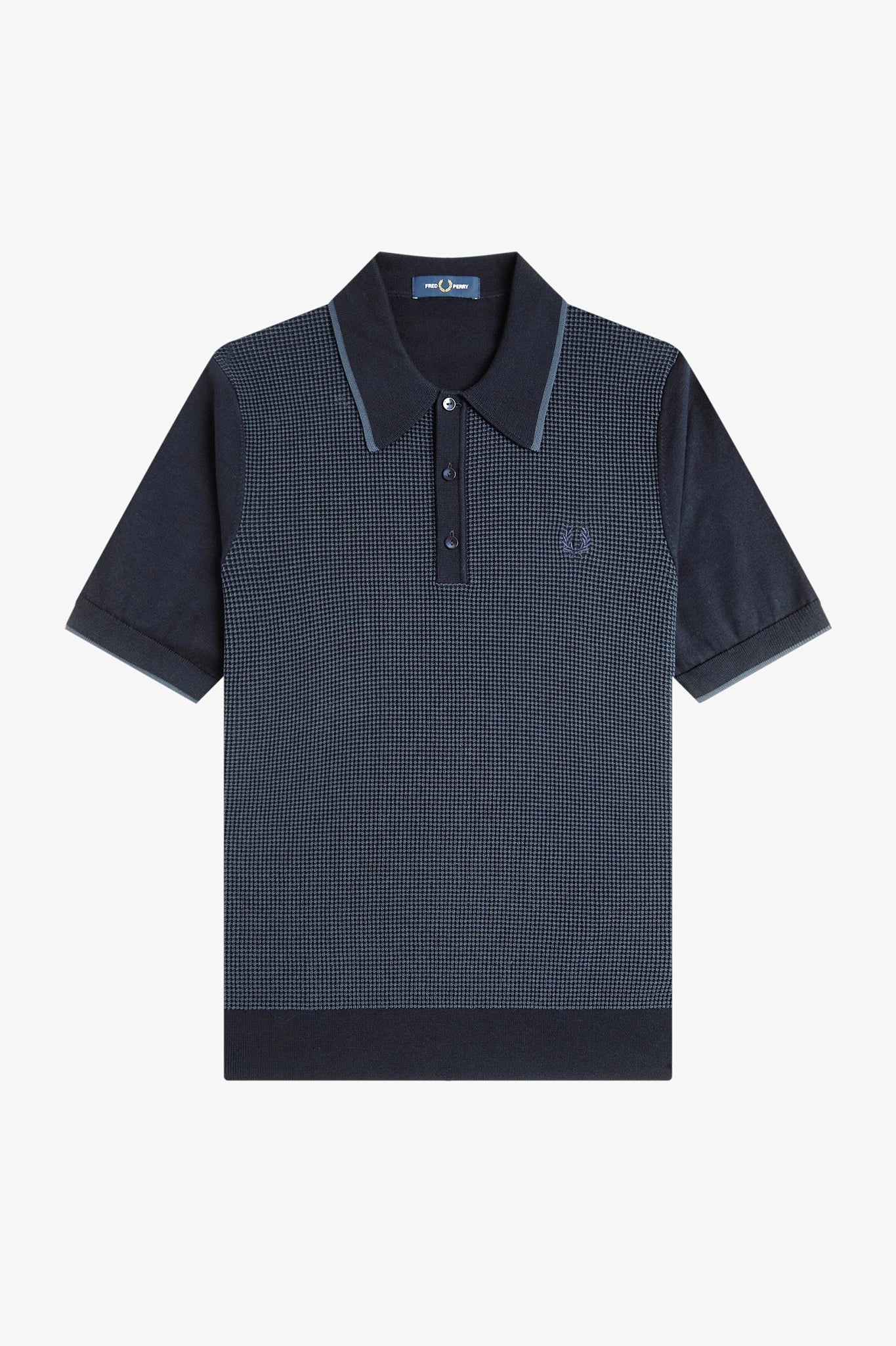 Tonic Waffle Knitted Shirt Polos Fred Perry