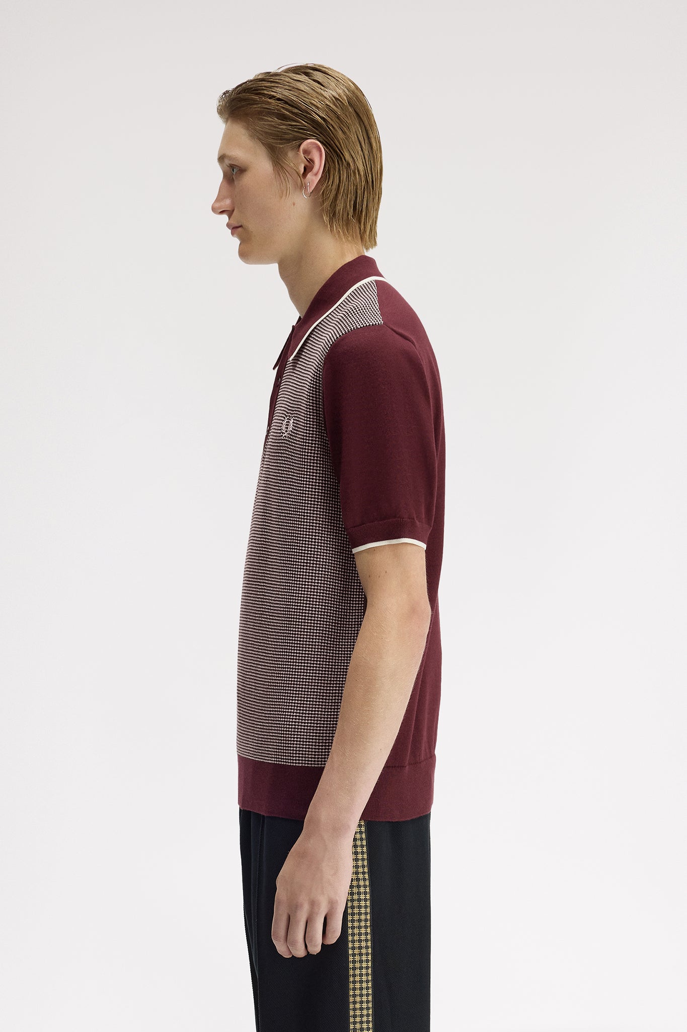 Tonic Waffle Knitted Shirt Polos Fred Perry