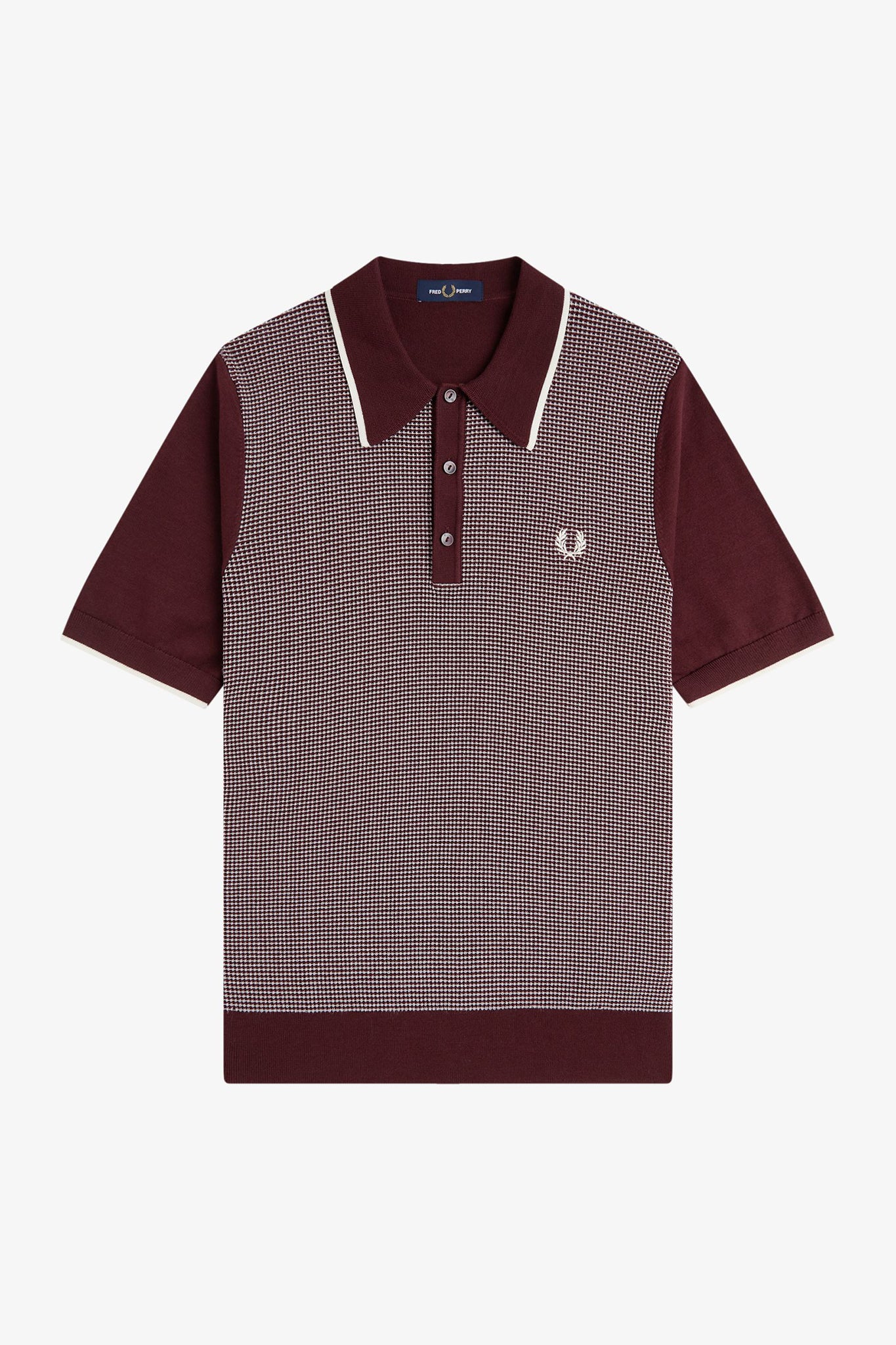 Tonic Waffle Knitted Shirt Polos Fred Perry