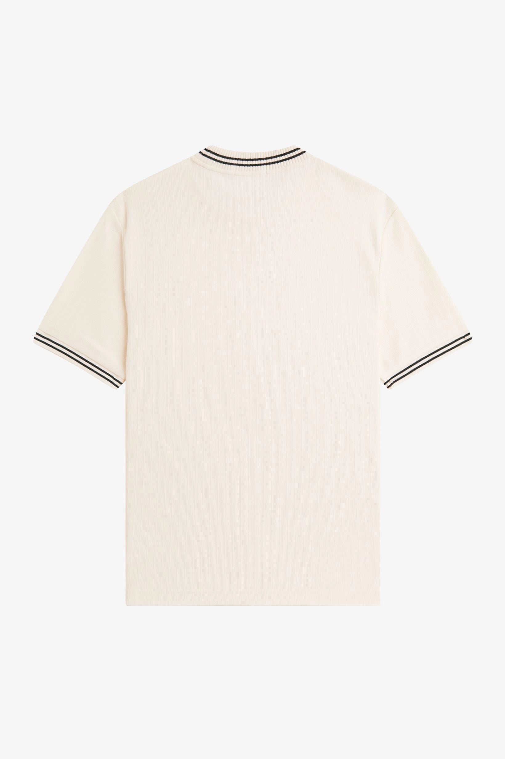 Trim Detail Crepe Pique T-Shirt (confirm image is correct) T-Shirts Fred Perry