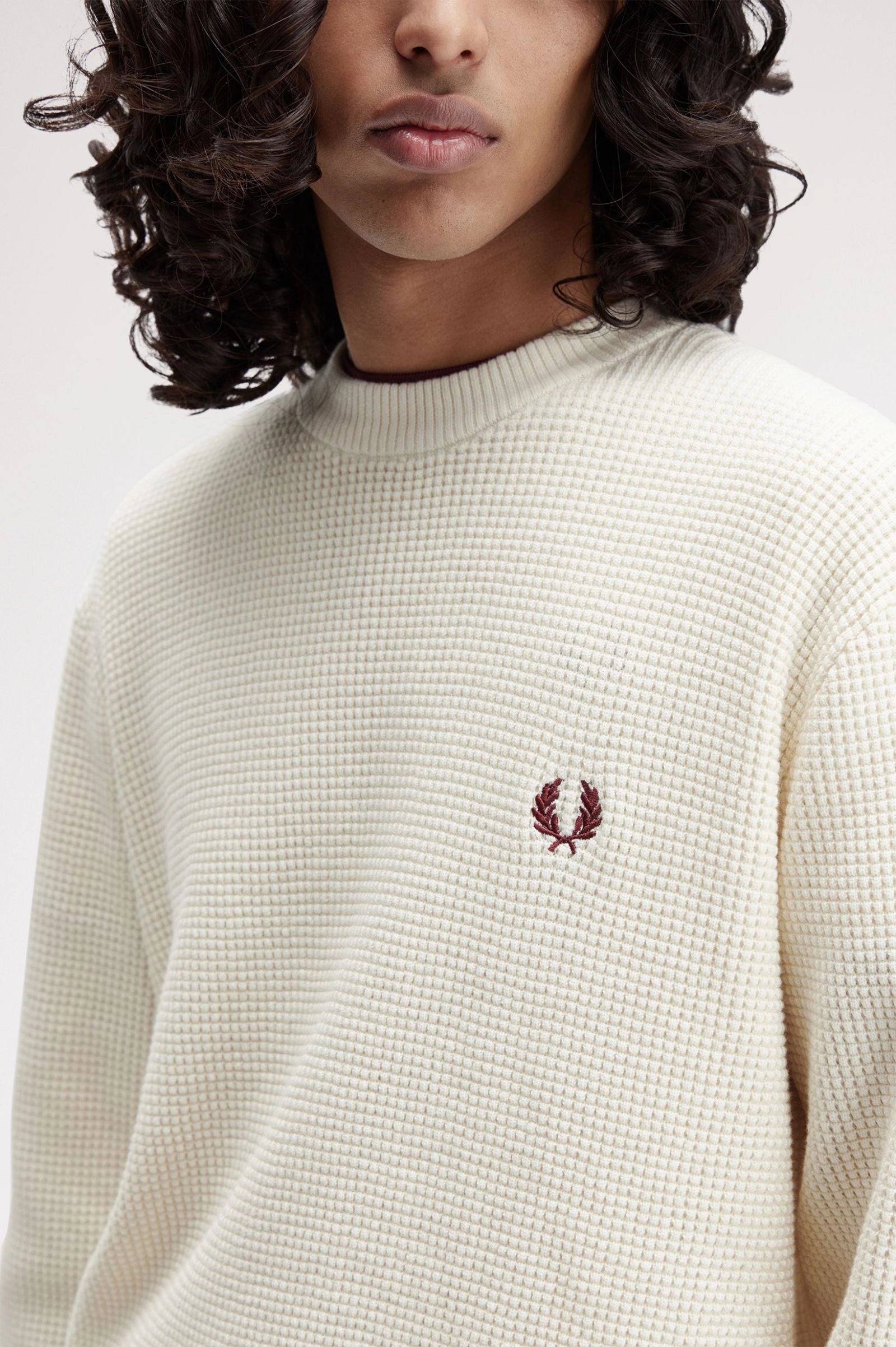Waffle Stitch Jumper Sweaters Fred Perry