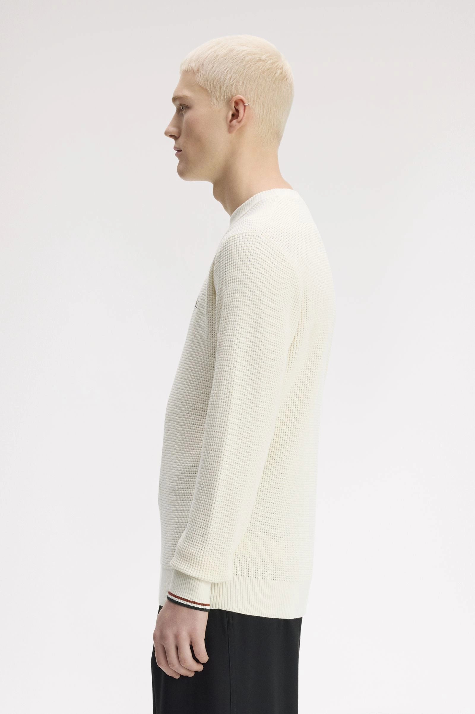 Waffle Stitch Jumper Sweaters Fred Perry