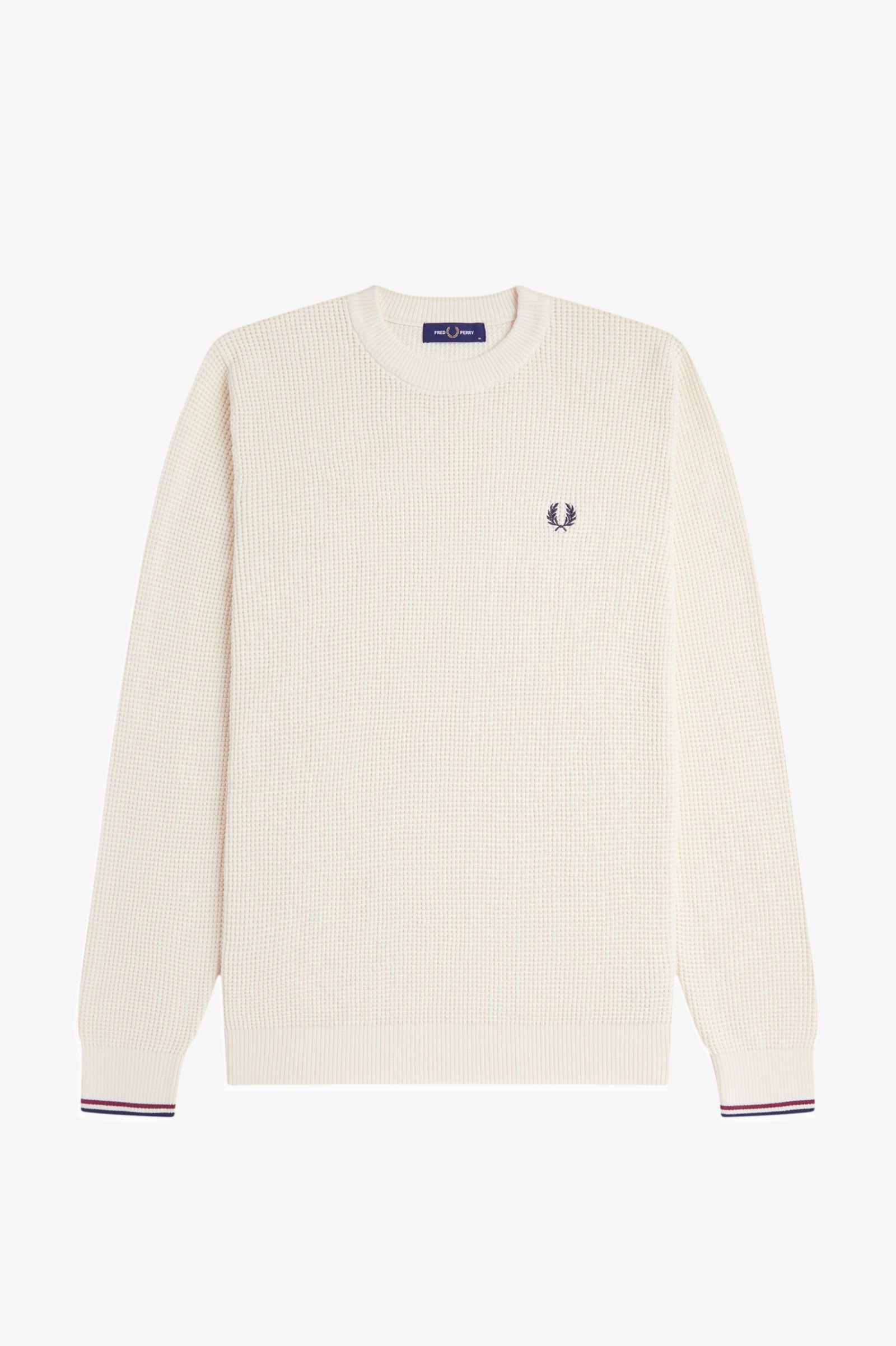 Waffle Stitch Jumper Sweaters Fred Perry