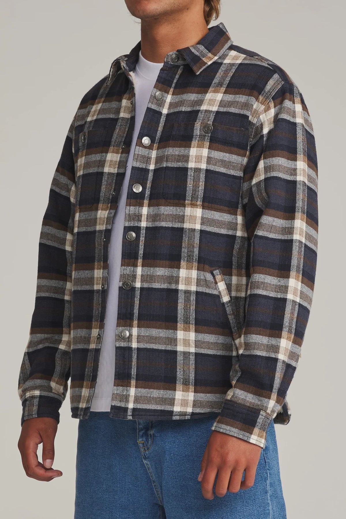 Harold Plaid Shirt Jacket Outerwear Katin