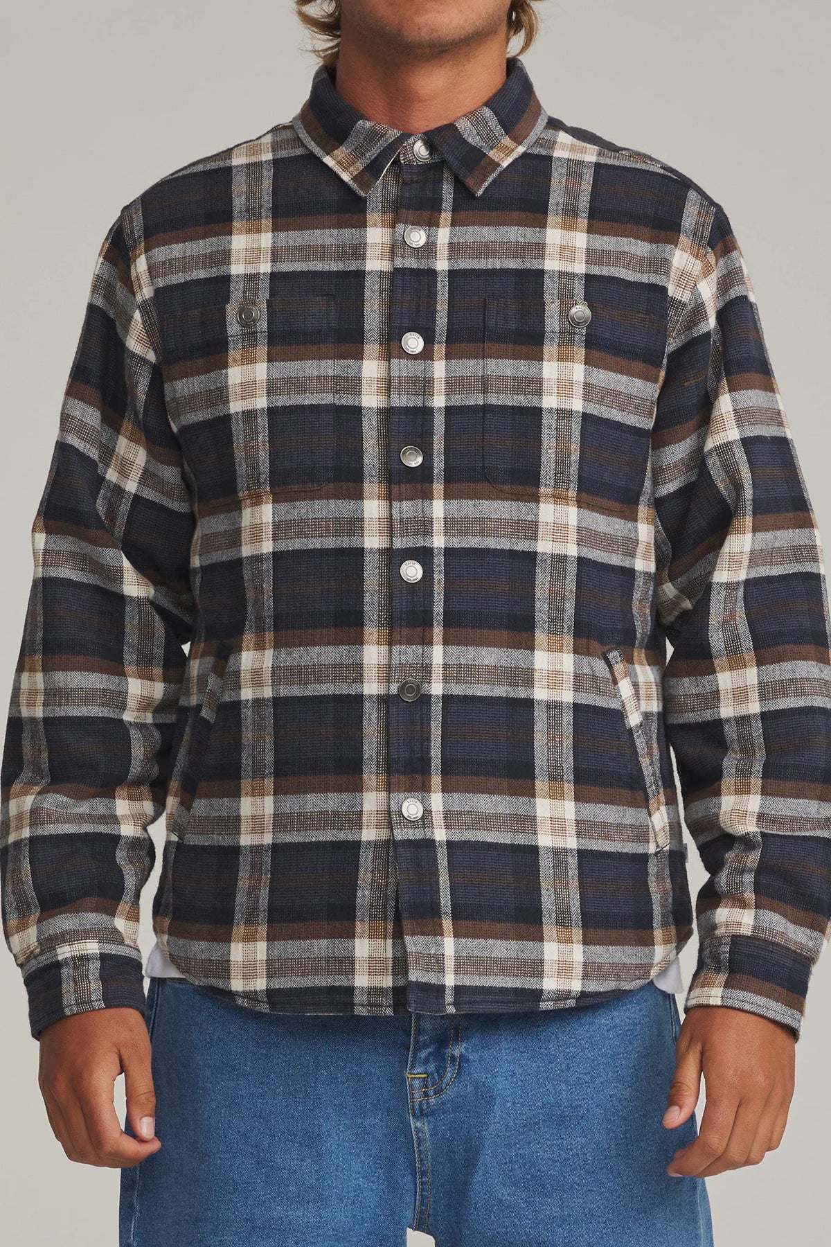 Harold Plaid Shirt Jacket Outerwear Katin