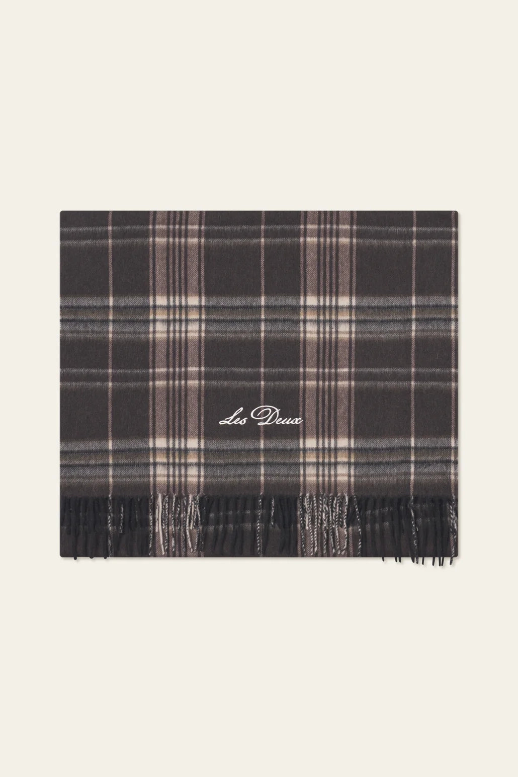 Check Wool Scarf Scarves Les Deux