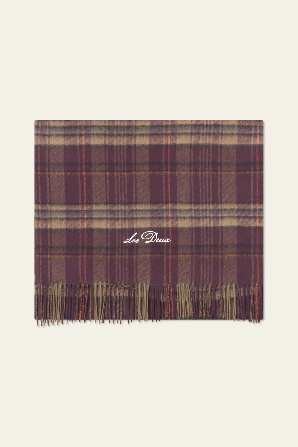 Check Wool Scarf Scarves Les Deux