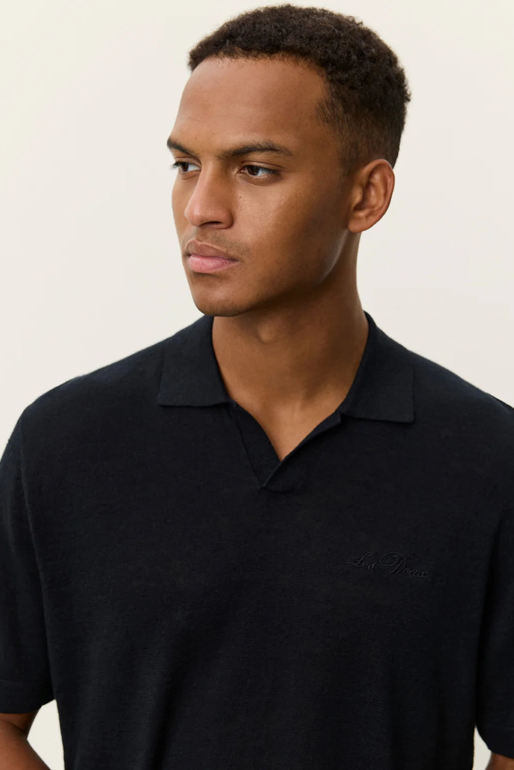 Emmanuel Knit Polo Polos Les Deux