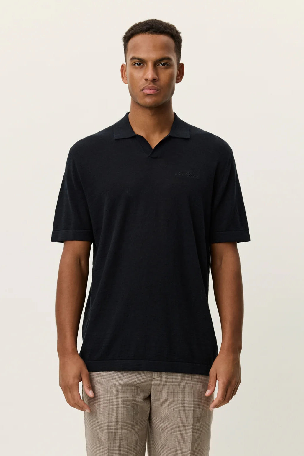 Emmanuel Knit Polo Polos Les Deux