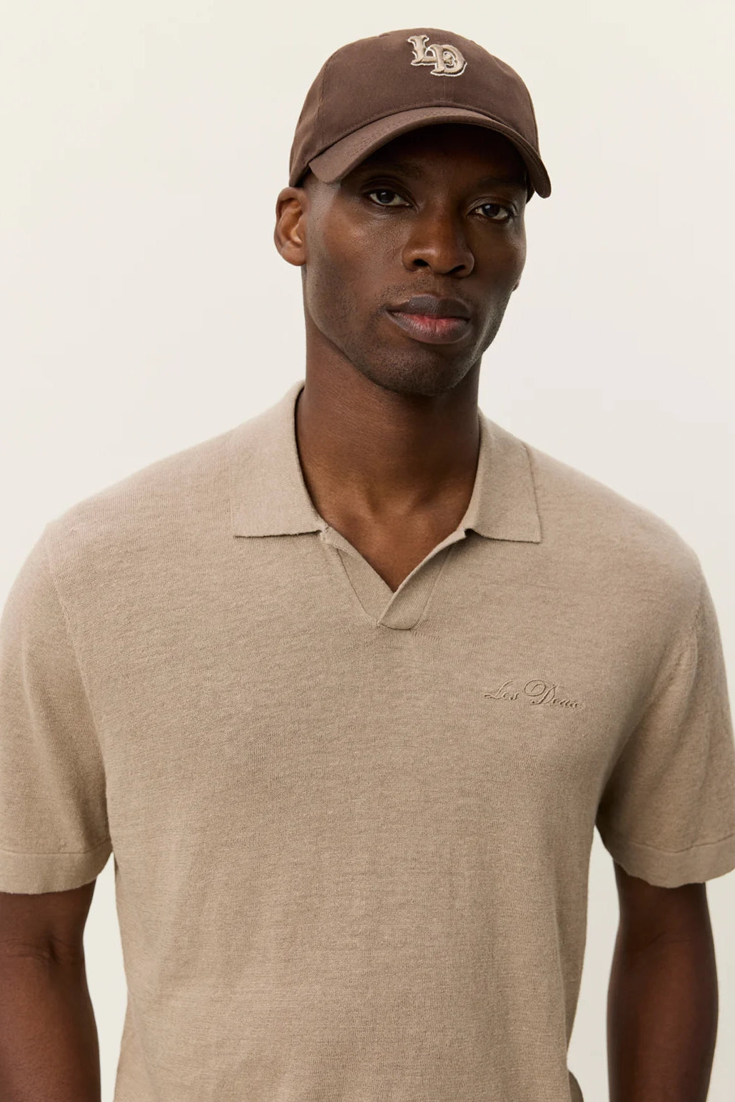 Emmanuel Knit Polo Polos Les Deux