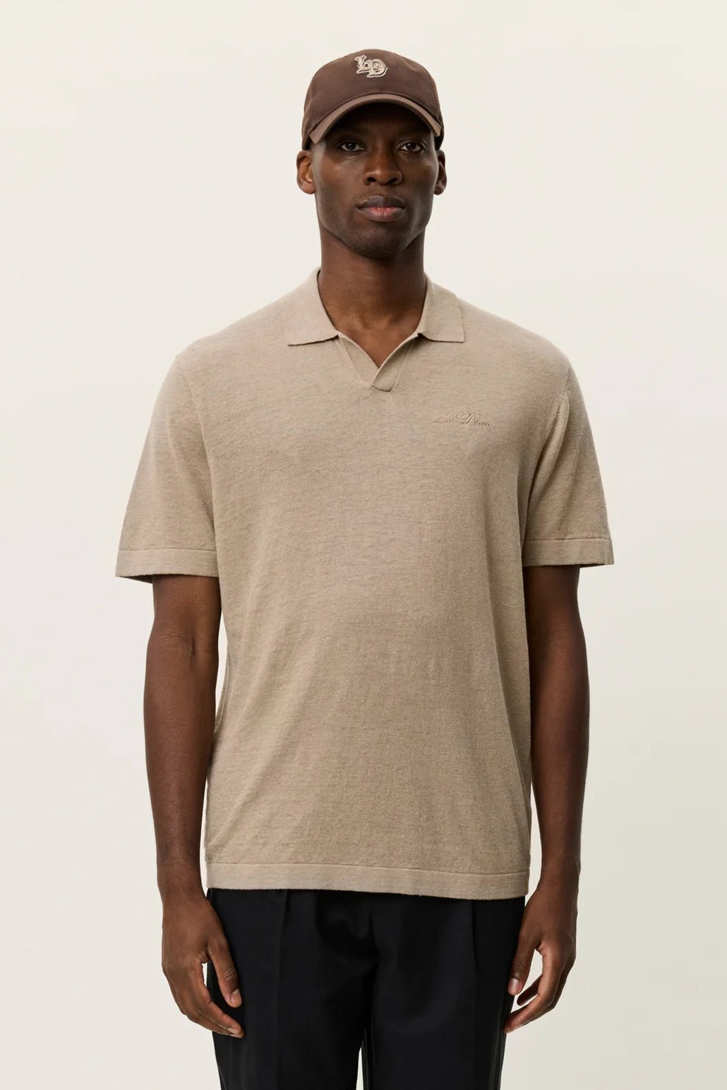 Emmanuel Knit Polo Polos Les Deux