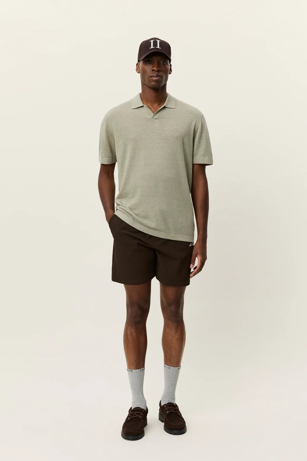 Emmanuel Knit Polo Polos Les Deux