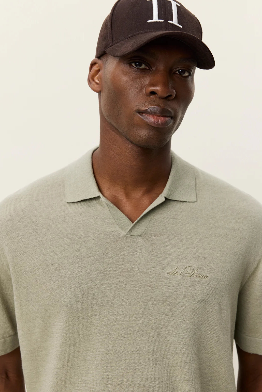 Emmanuel Knit Polo Polos Les Deux