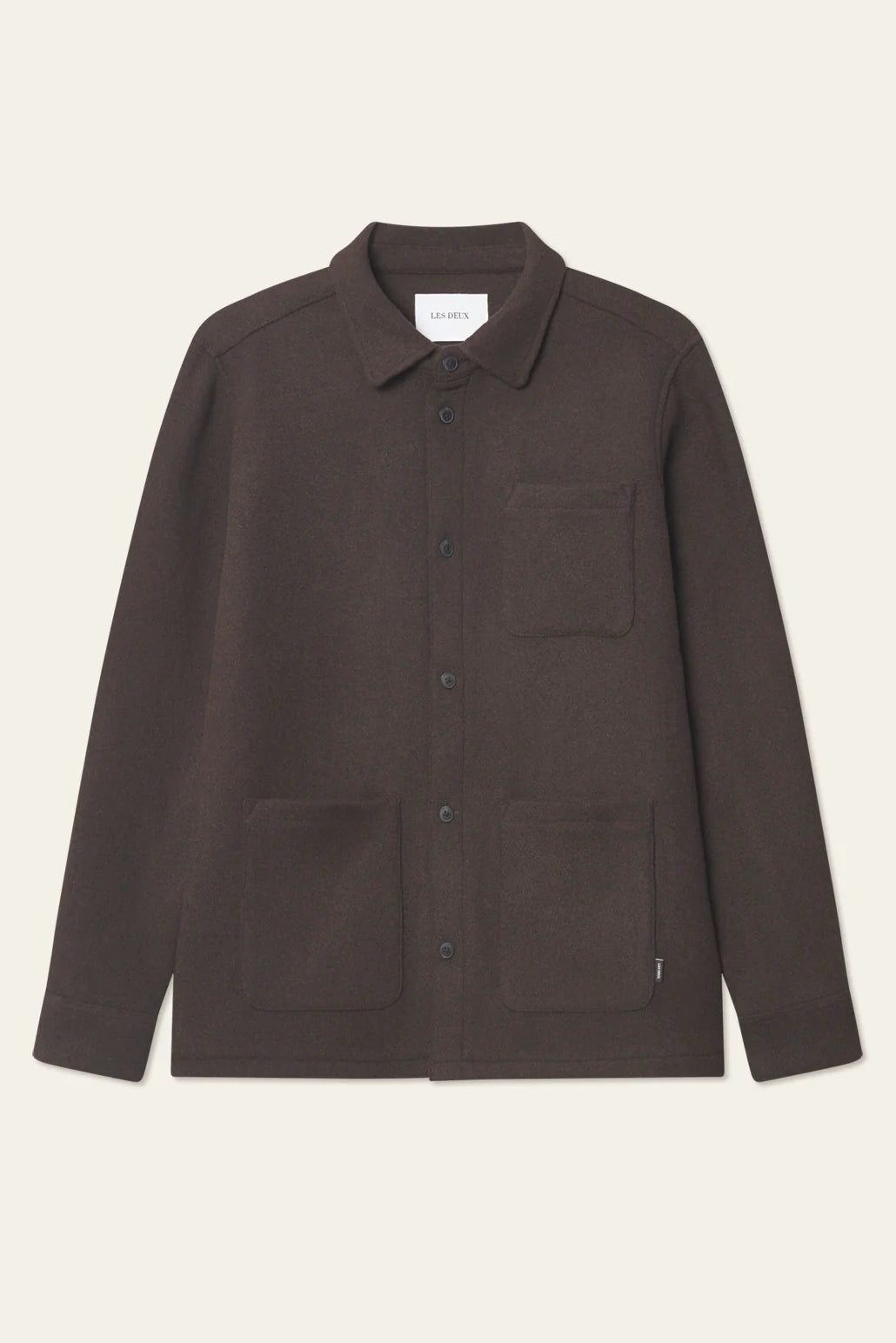 Jason Solid Wool Overshirt OverShirt Les Deux