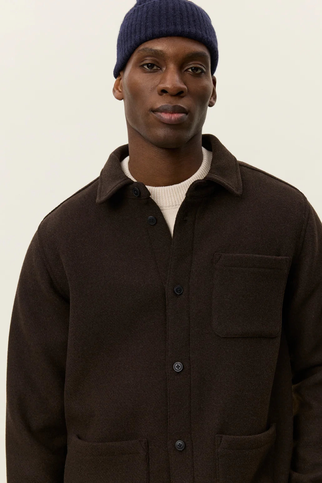 Jason Solid Wool Overshirt OverShirt Les Deux