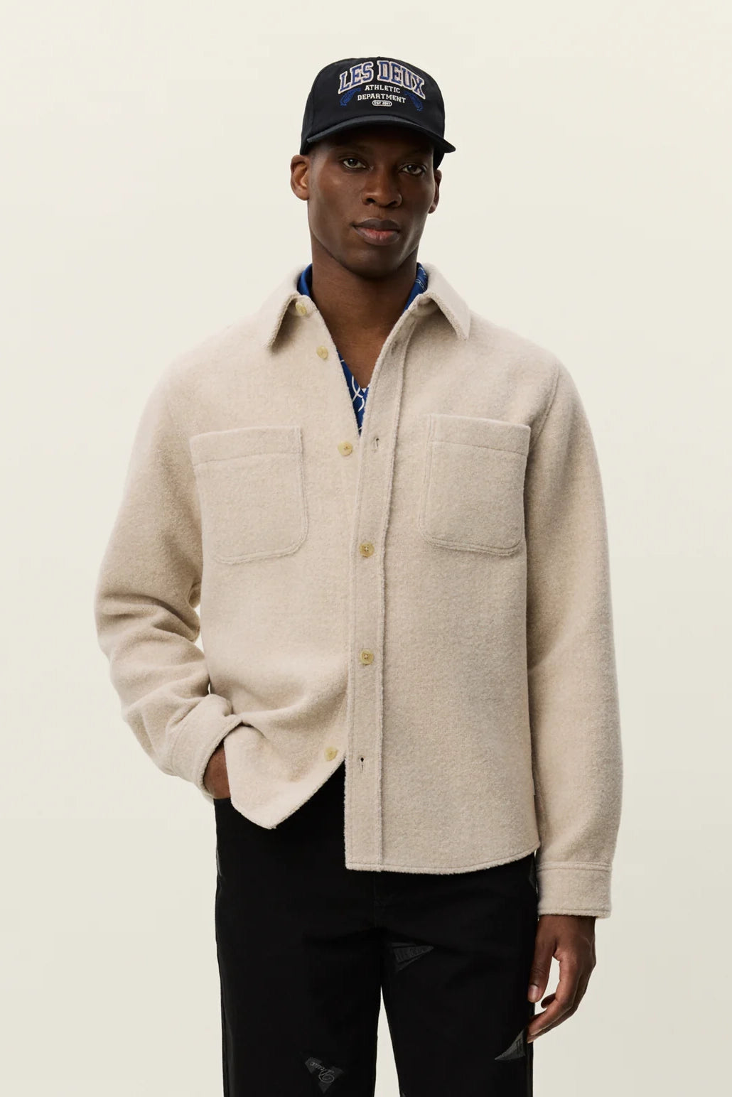 Lennon Bouclé Overshirt OverShirt Les Deux