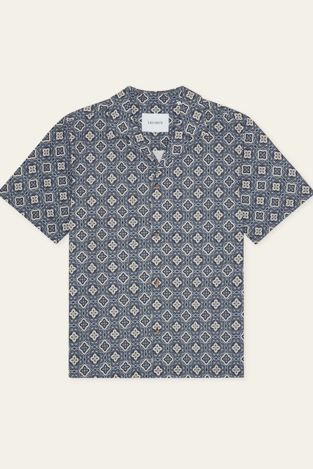 Lukas Arabesque Aop Ss Shirt Shirts Les Deux