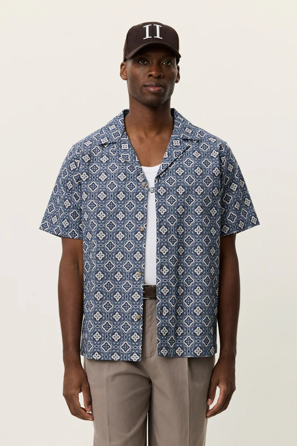 Lukas Arabesque Aop Ss Shirt Shirts Les Deux