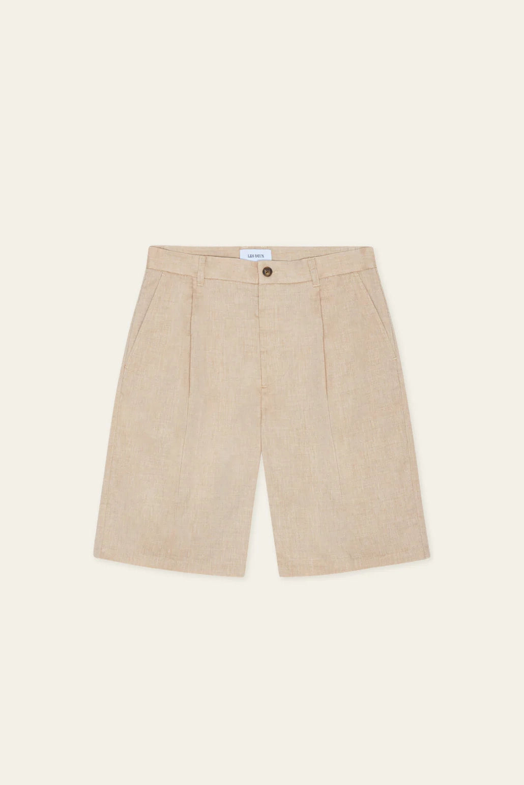 Reece Pleated Slub Shorts Shorts Les Deux