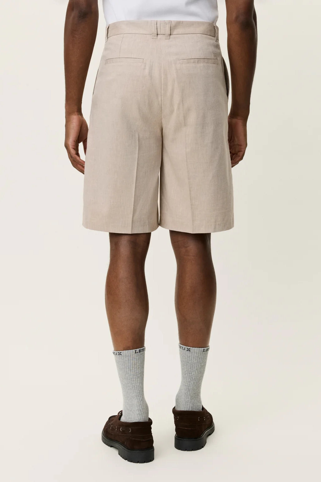 Reece Pleated Slub Shorts Shorts Les Deux