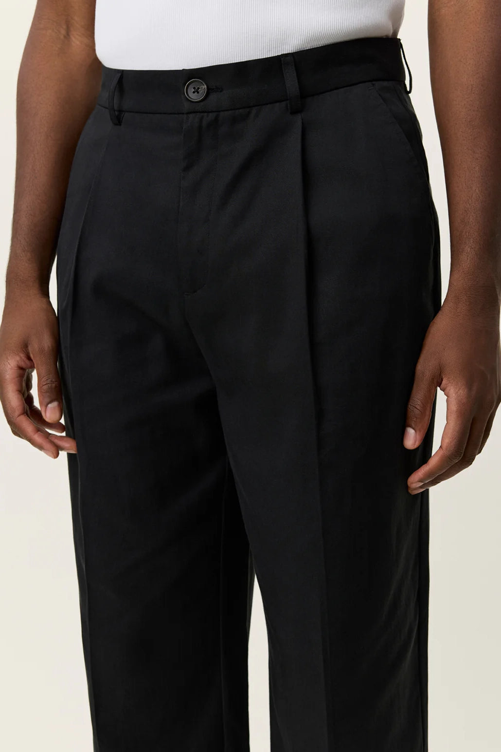 Reece Pleated Twill Suit Pants Pants Les Deux