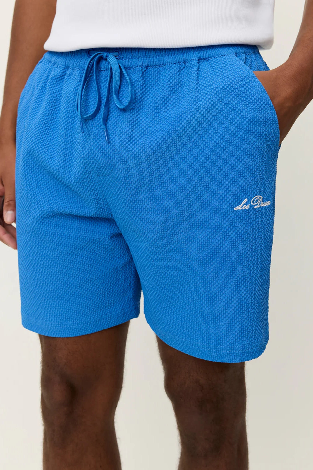 Stan Seersucker Swim Shorts Shorts Les Deux