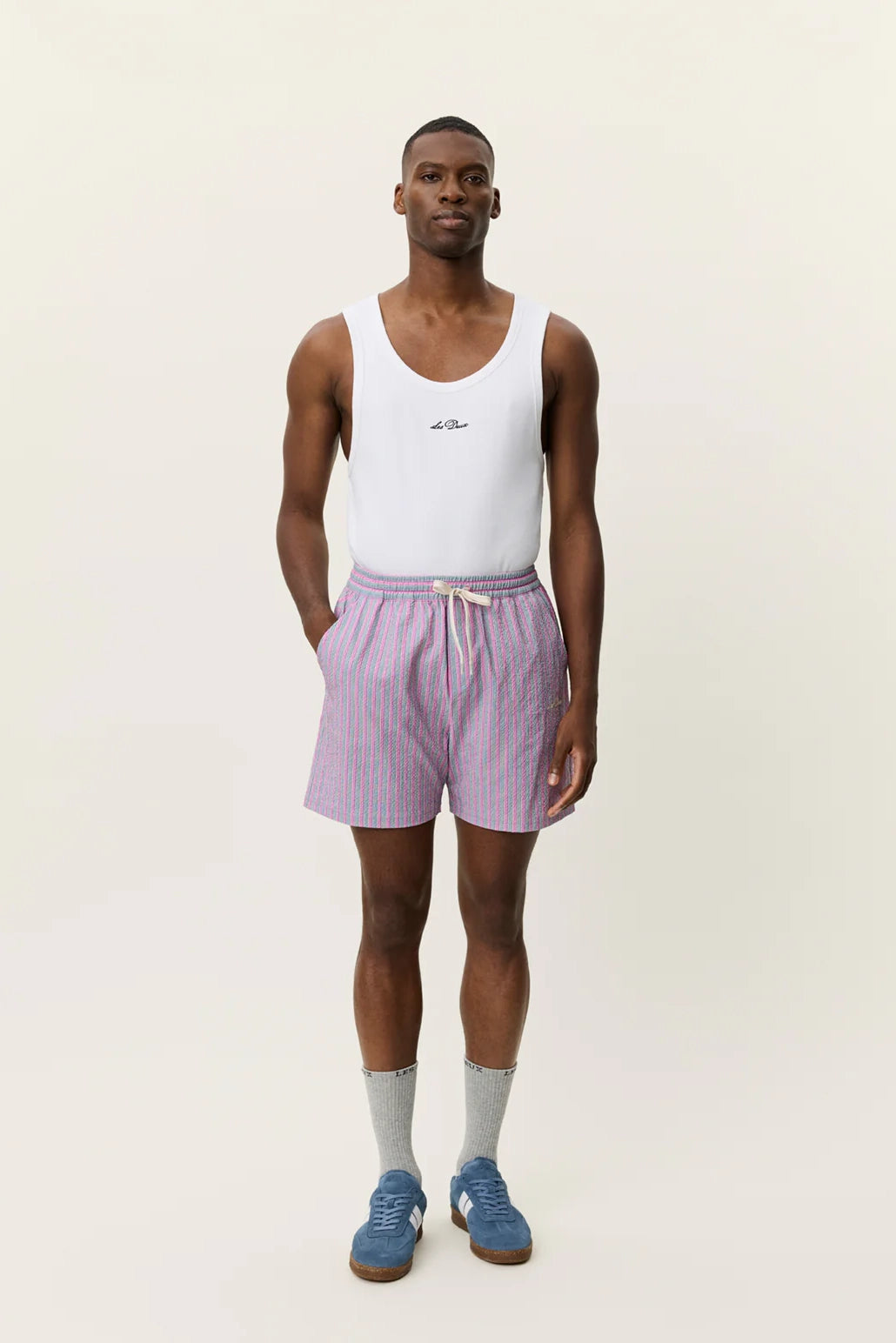 Stan Stripe Seersucker Swim Shorts Shorts Les Deux