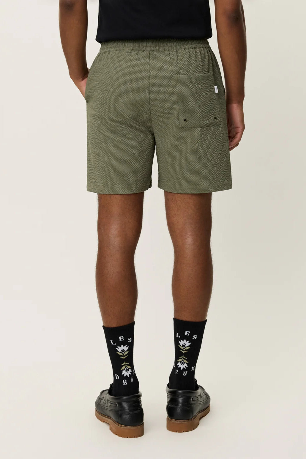 Stan Seersucker Swim Shorts Shorts Les Deux
