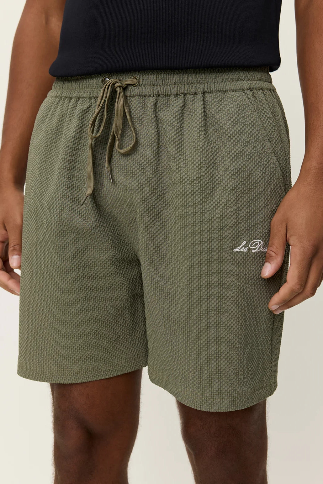 Stan Seersucker Swim Shorts Shorts Les Deux