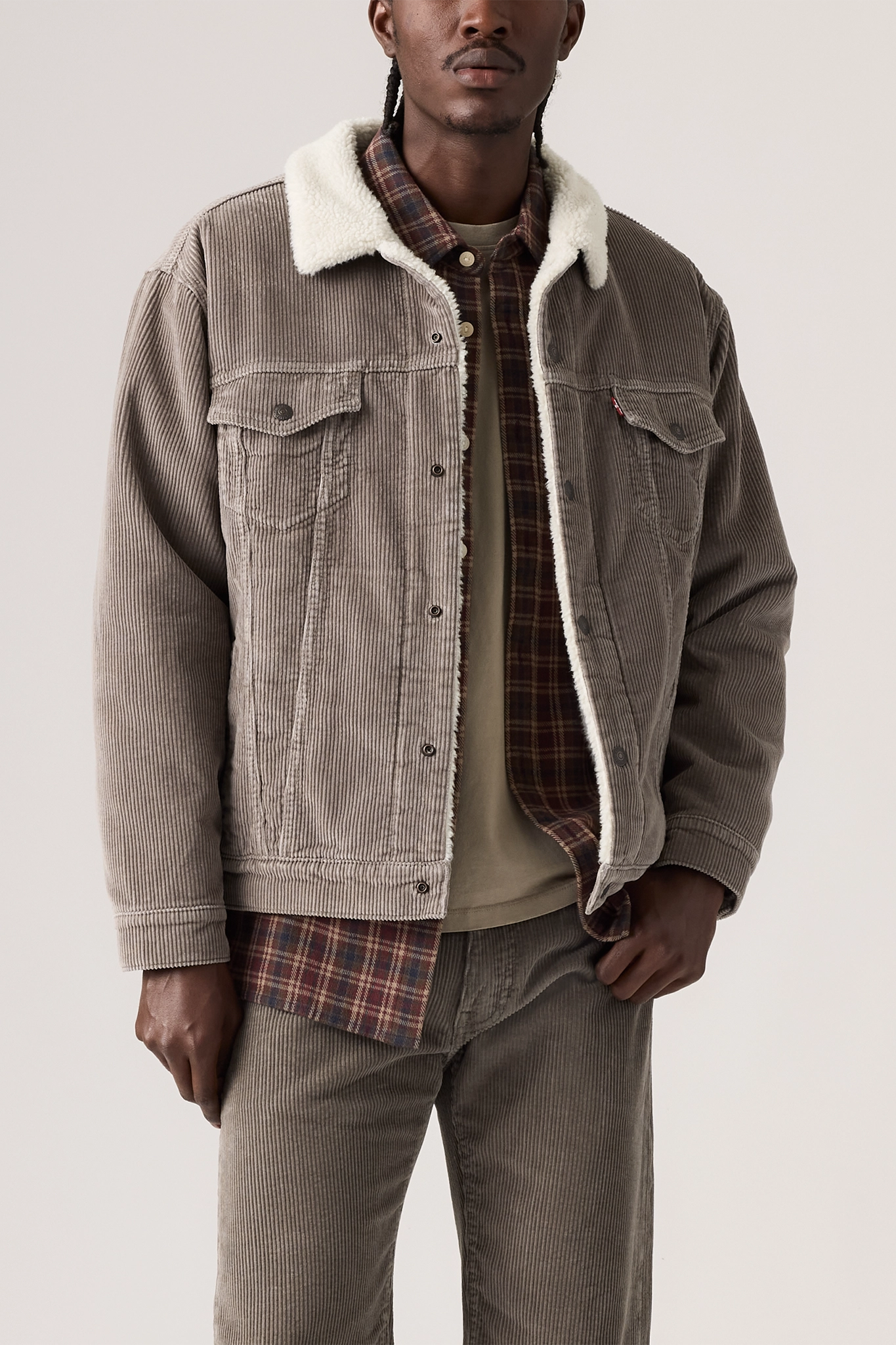 Corduroy Relaxed Sherpa Trucker Jacket Jackets Levi's
