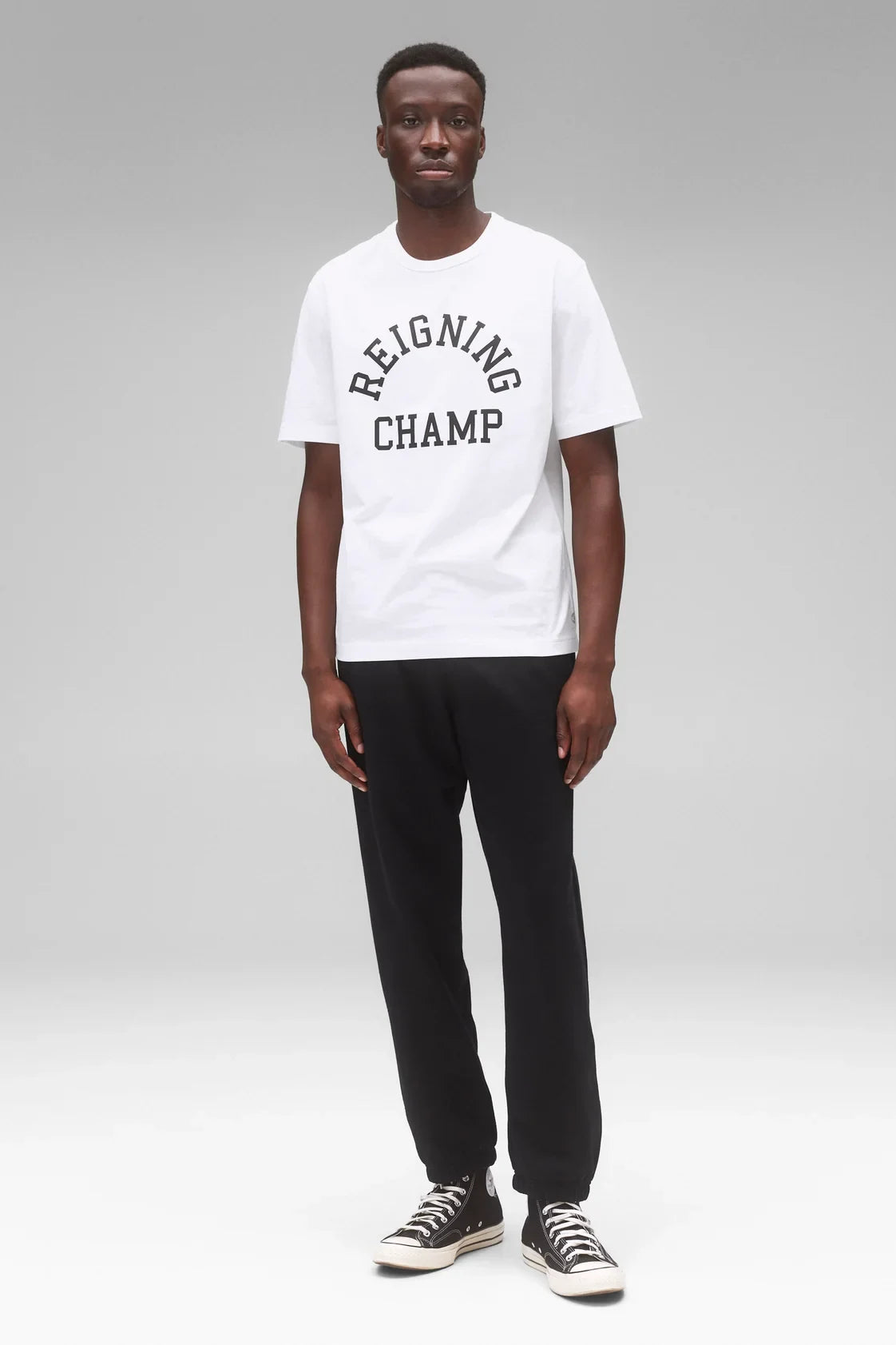 Lightweight Jersey Arch Logo Standard T-Shirt T-Shirts Reigning Champ