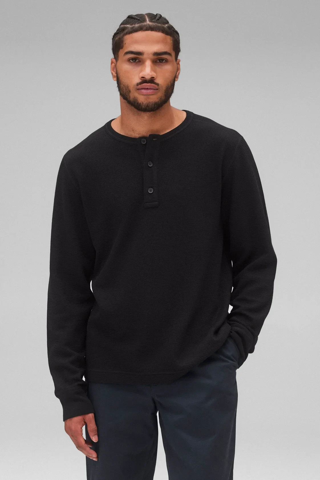 Lightweight Waffle Standard Henley T-Shirts Reigning Champ