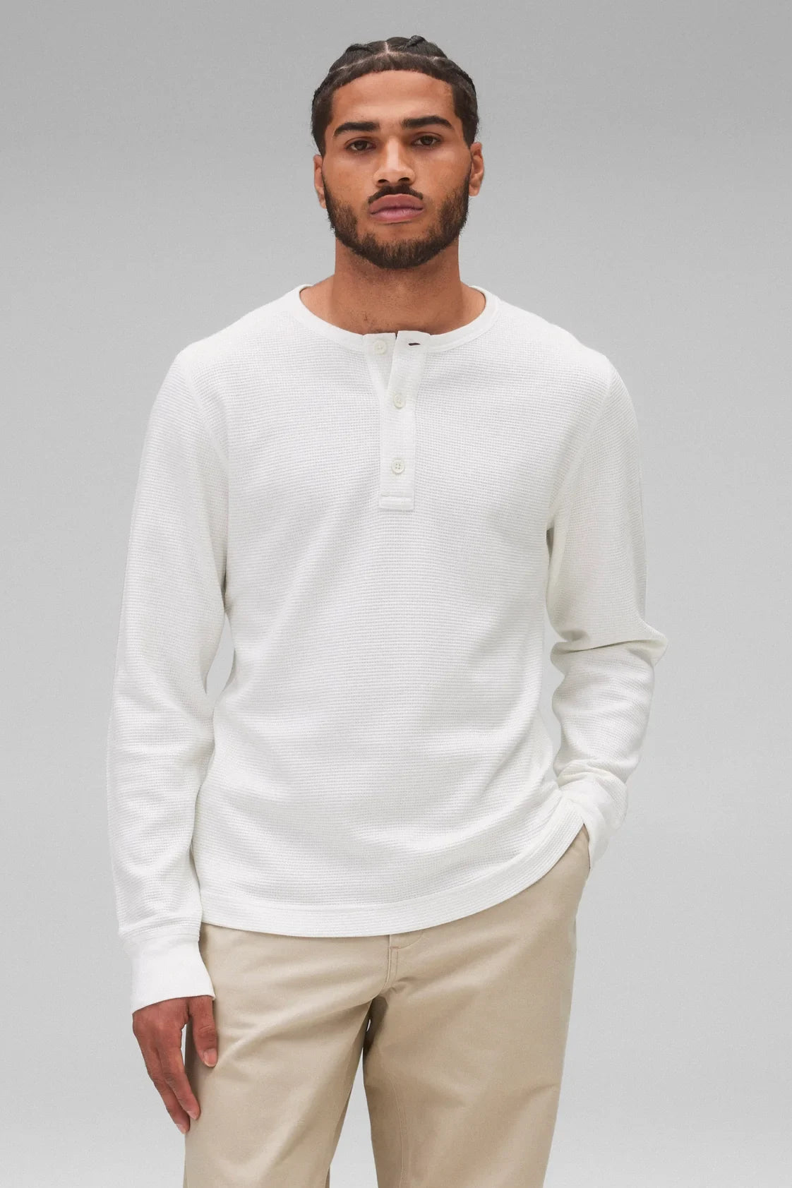 Lightweight Waffle Standard Henley T-Shirts Reigning Champ
