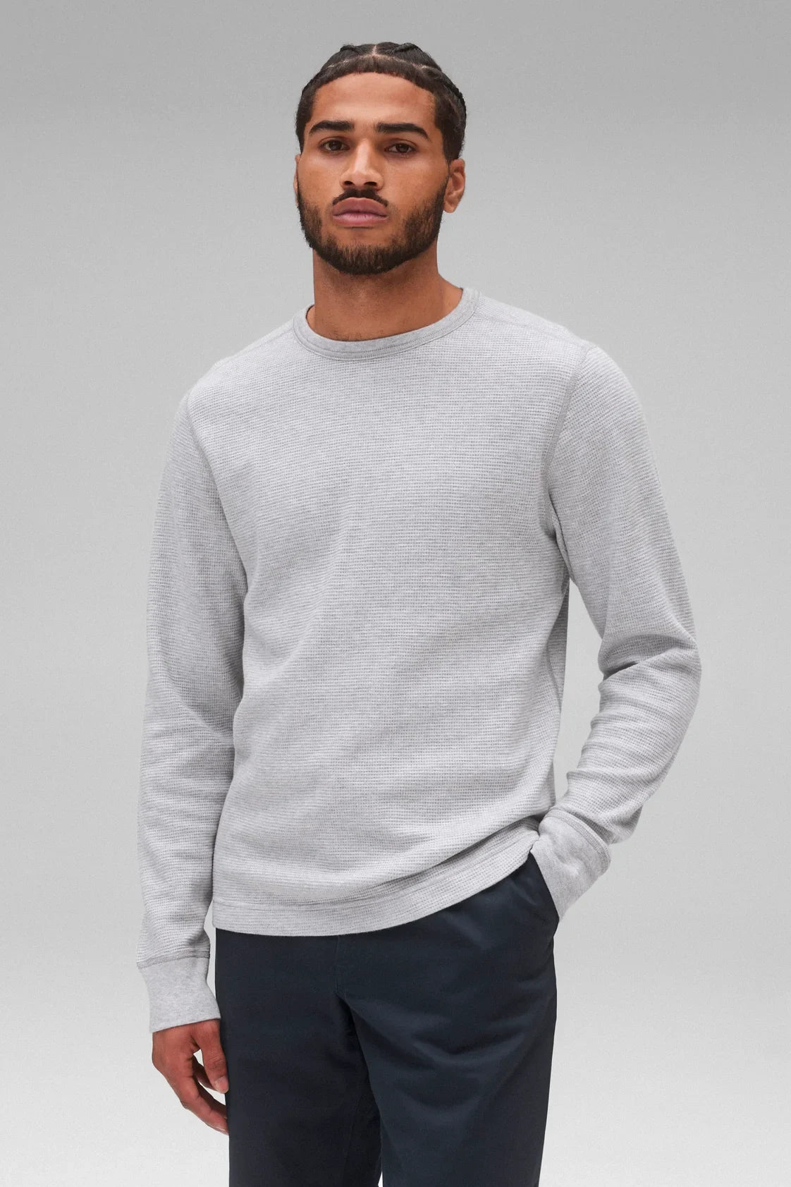 Lightweight Waffle Standard Long Sleeve T-Shirts Reigning Champ