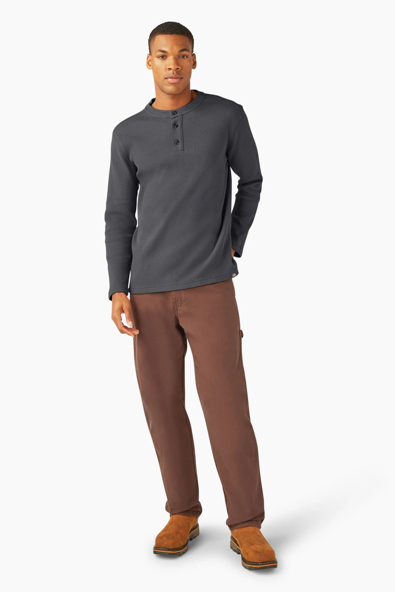 Long Sleeve Thermal Henley T-Shirts Dickies