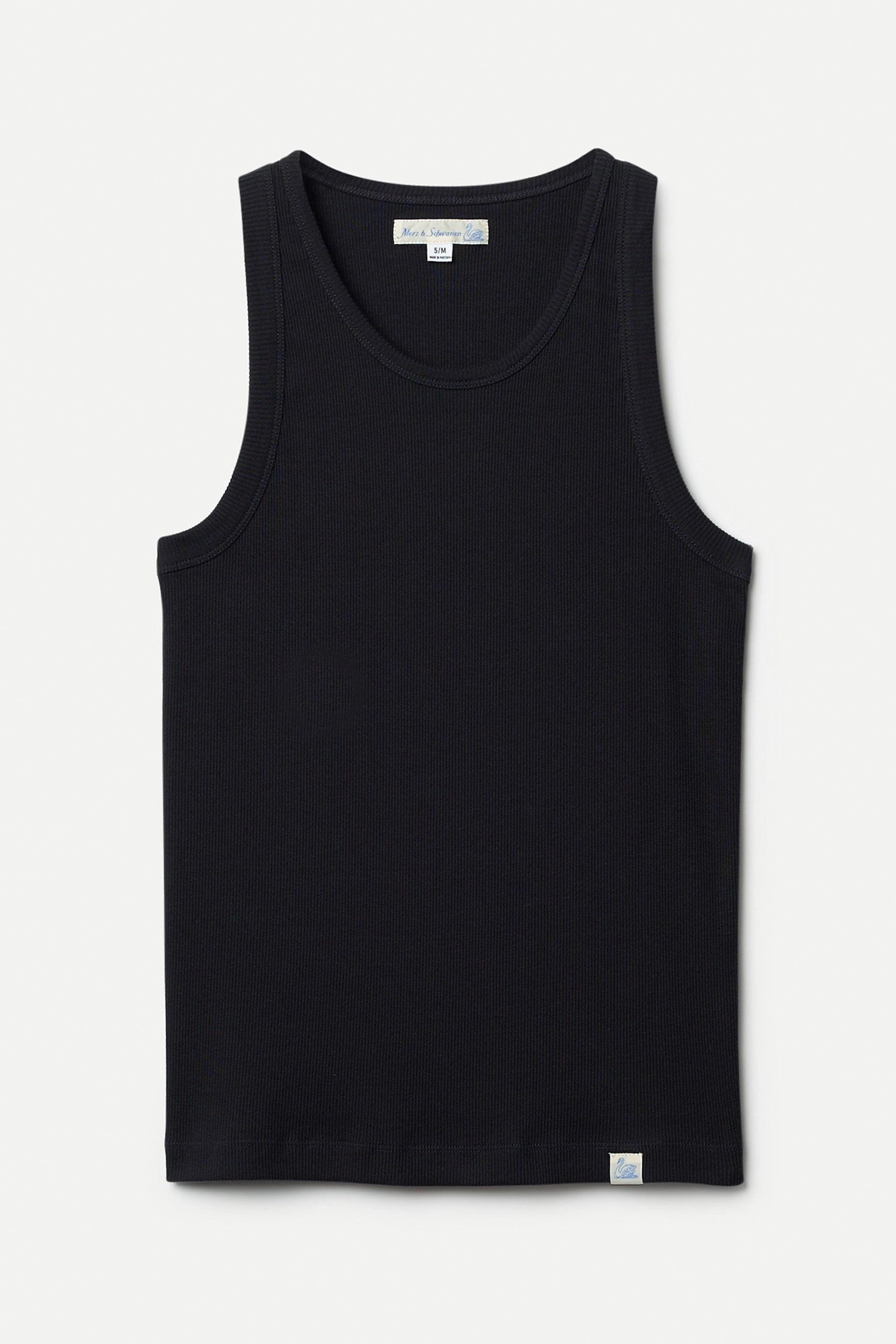 Iconic Ribbed Cotton Tank Top T-Shirts Merz b. Schwanen