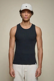 Iconic Ribbed Cotton Tank Top T-Shirts Merz b. Schwanen