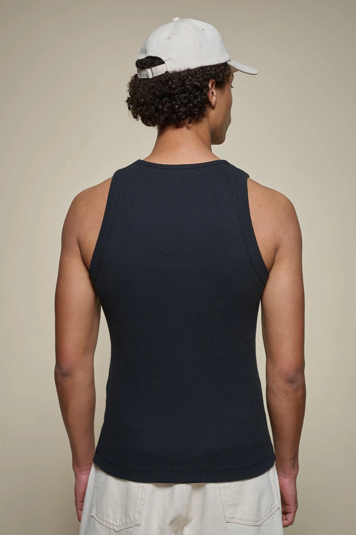 Iconic Ribbed Cotton Tank Top T-Shirts Merz b. Schwanen