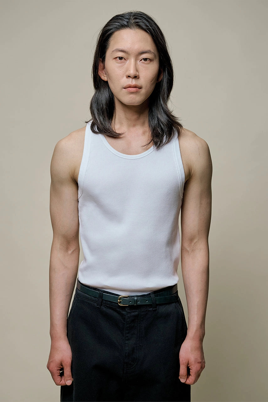 Iconic Ribbed Cotton Tank Top T-Shirts Merz b. Schwanen