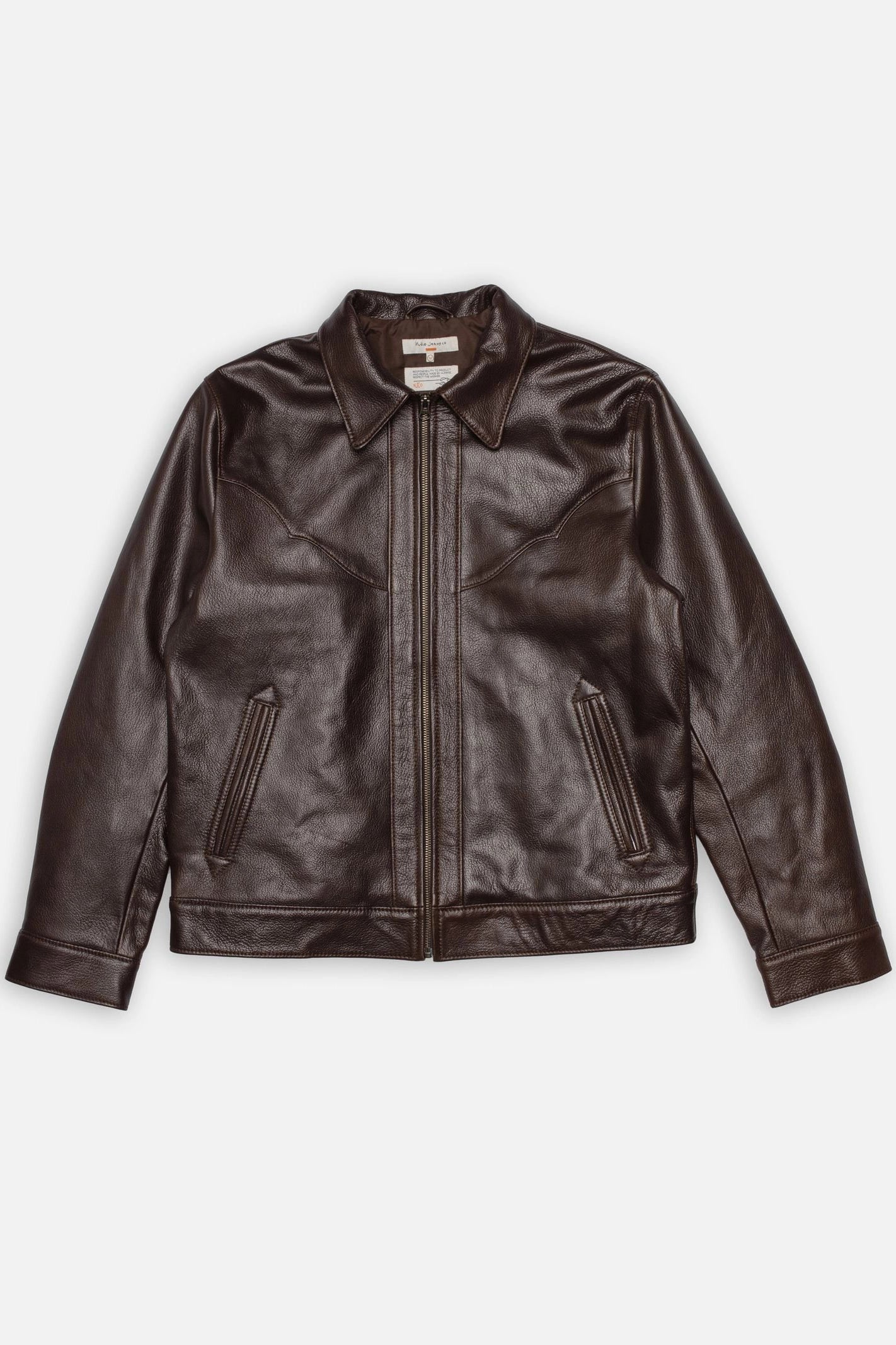 Joppe Western Leather Jacket Jackets Nudie Jeans