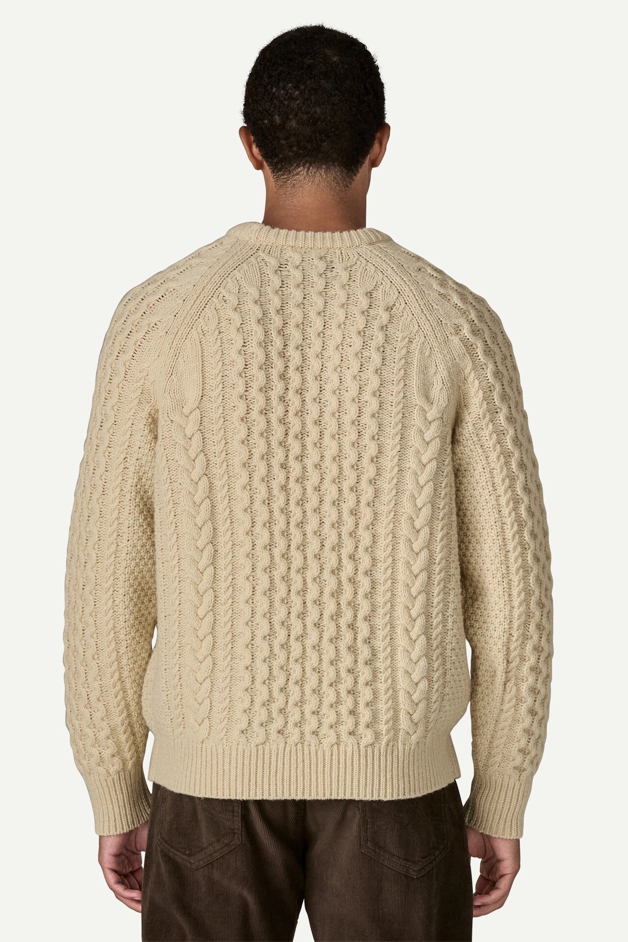 Recycled Wool-Blend Cable-Knit Crewneck Sweater Sweaters Patagonia