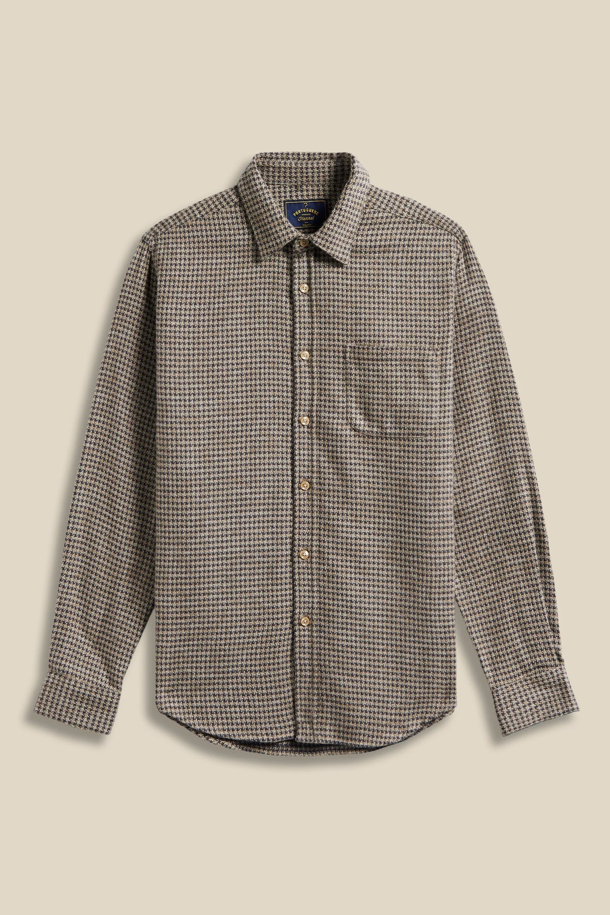 Abstract Pied Poule Shirts Portuguese Flannel